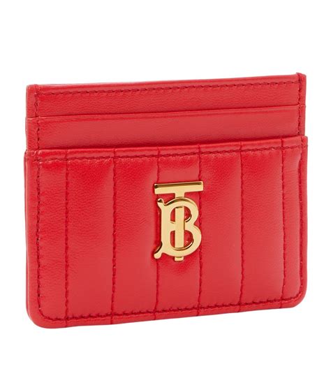 burberry wallet women red tufft|burberry card holder.